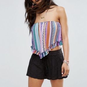 GYPSY STRAPLESS COLORED TOP XS